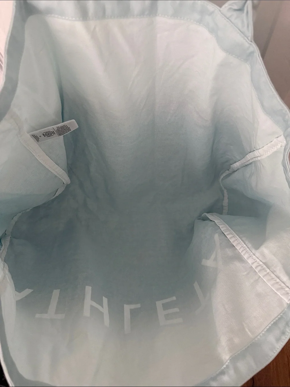 Athleta Blue Ombre Canvas Tote